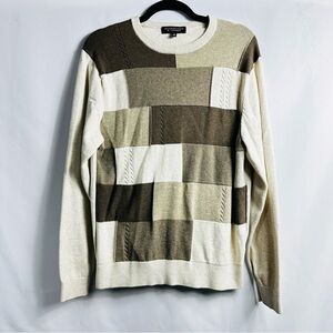 Vintage Roundtree & Yorke Men’s Sz M Color Block Long Sleeve Round Neck Sweater